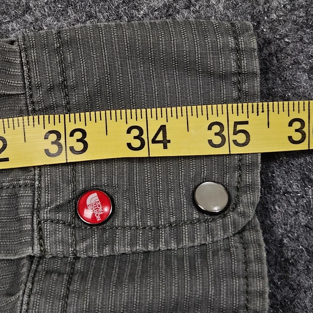The North Face Shirt Mens Large Gray A5 Series Western Snap Mountain Embroidery
